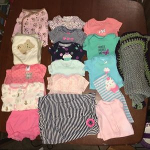 0-3 month baby essentials lot